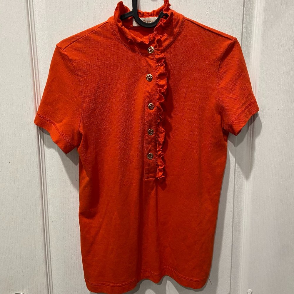 Tory Burch Ruffle Polo